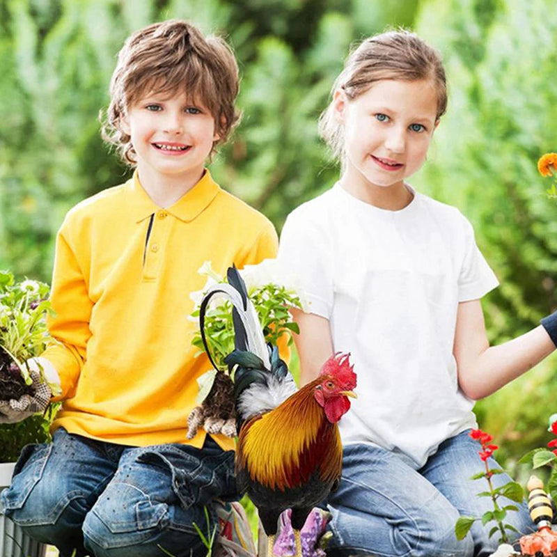 Weatherproof Garden Rooster Statue Yard Decor for Lawn & Patio Outdoor Decoration