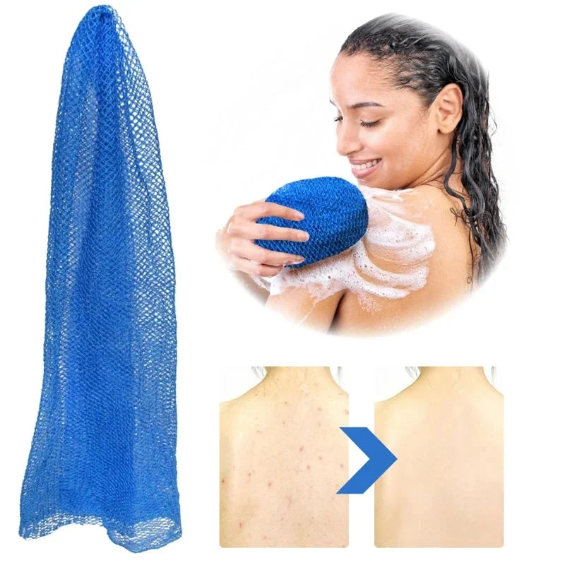 3-Pack Exfoliating Bath Loofah Towels Double-Sided Shower Scrubbers for Smooth Skin
