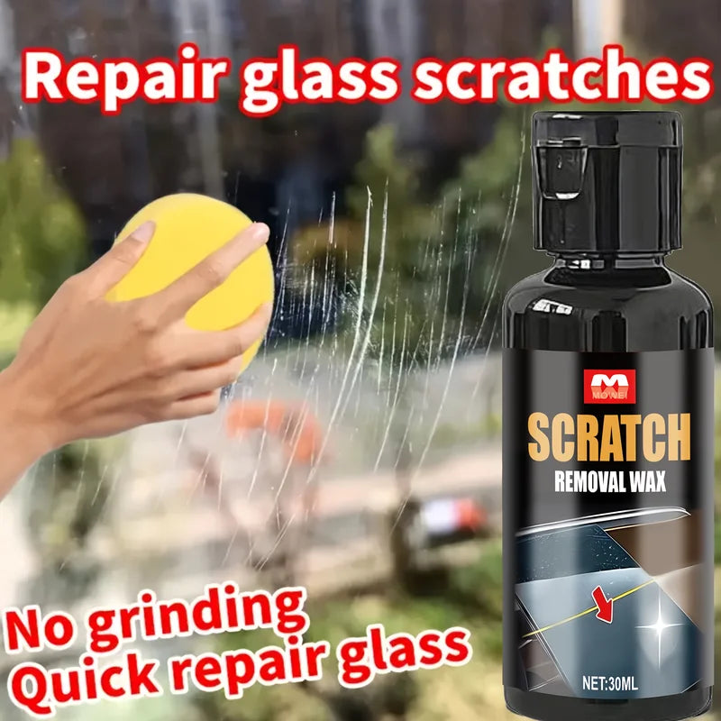 Glass Scratch Remover for Windows, Doors & Windshields - Repair Cream