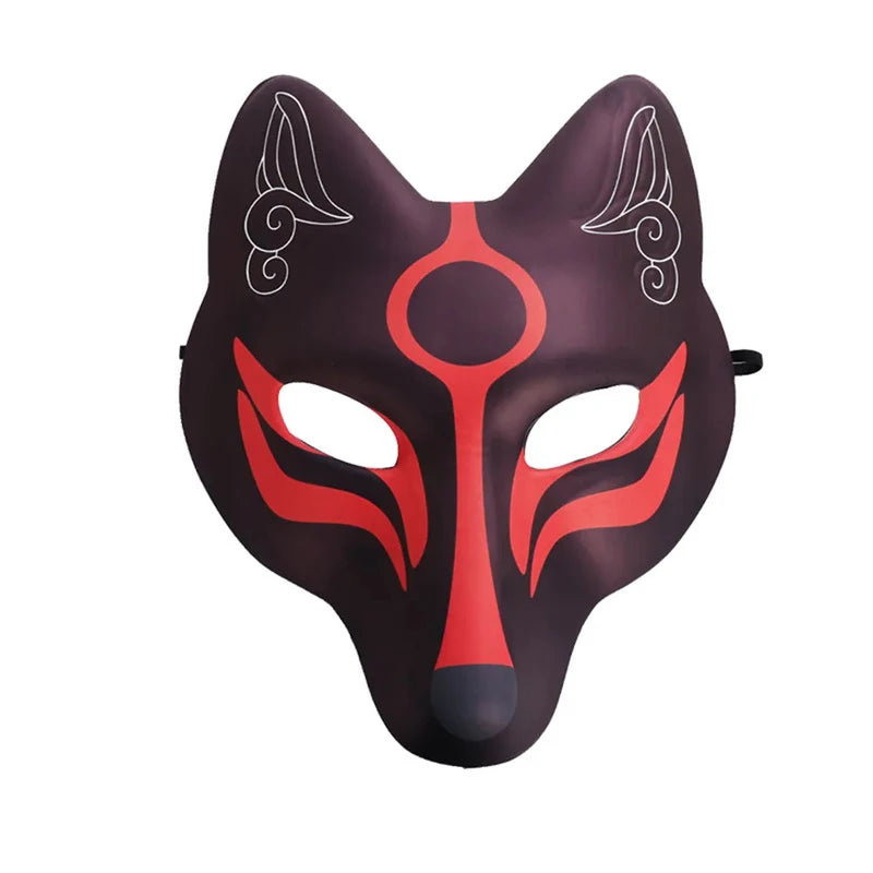 DIY White Paper Mask for Halloween Cosplay & Costume Crafting - Fox-Themed Event Accessory