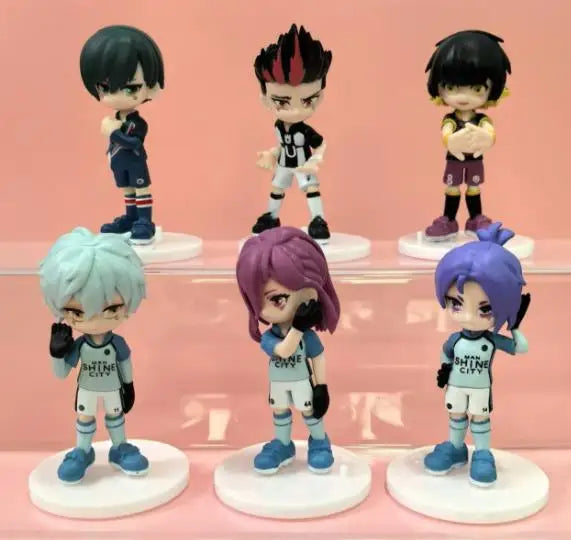 6pcs Set Blue Lock Action Figures Model Toys 9.5cm - Multiple Colors