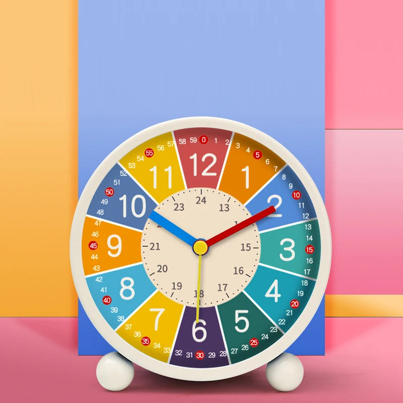 Children's Silent Desktop Alarm Clock - Cartoon Wake Up Clock for Kids & Bedroom