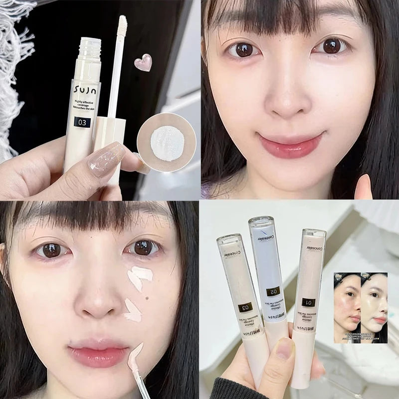 Brightening Long-Lasting Liquid Concealer for Face & Contour - Full Coverage & Hydrating