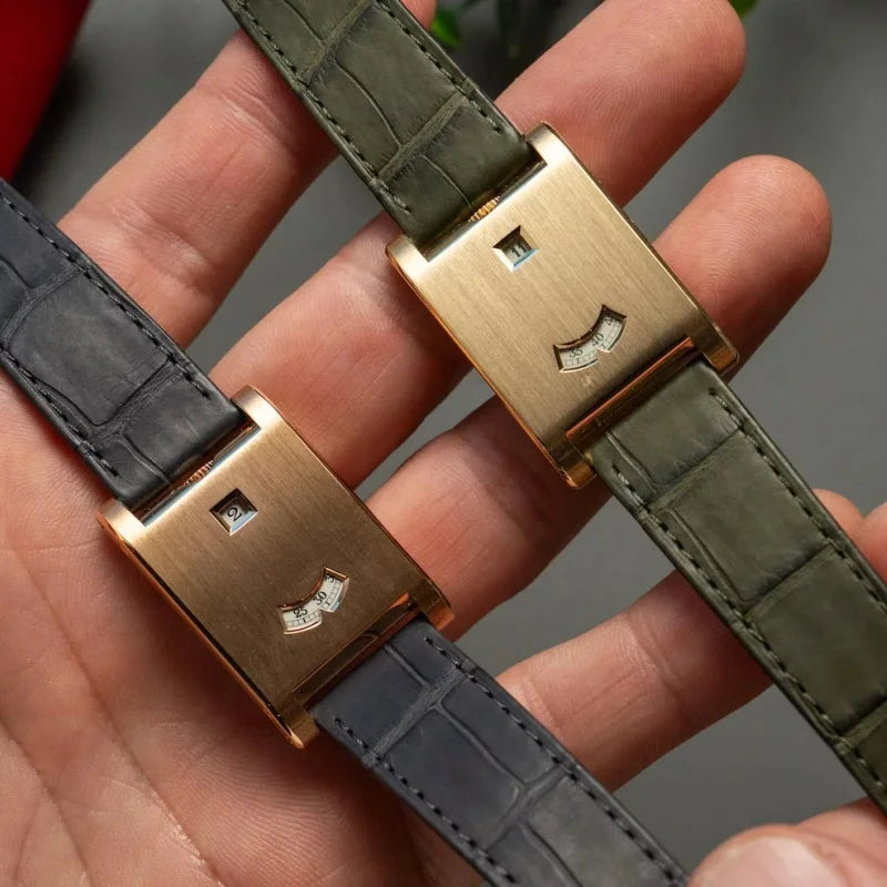 Men's Retro Gold Quartz Watch - Light Luxury Fashion Timepiece with Trendy Design