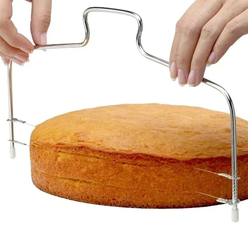 Adjustable Stainless Steel Cake Slicer & Decorating Mold for DIY Baking & Cake Decorating