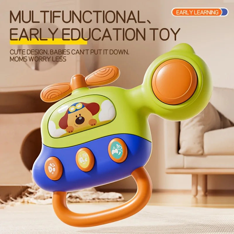 Multifunctional Baby Musical Toy Turtle Phone Electronic Piano Educational Toy for Toddlers