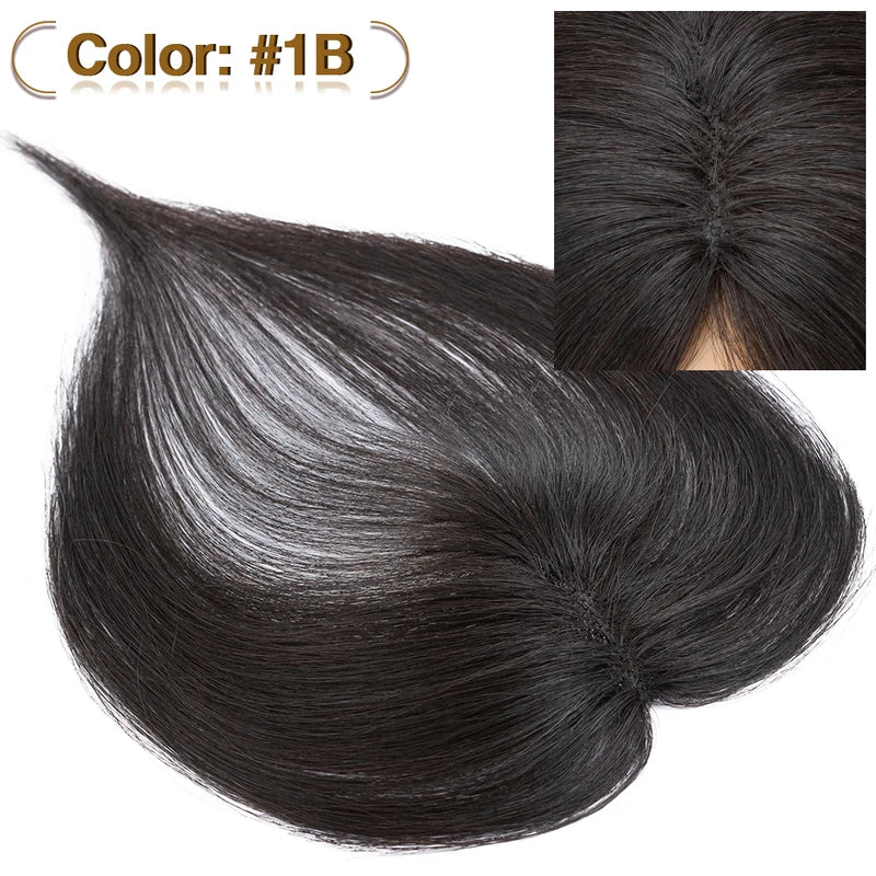 Clip-In Hair Bangs Human Hair Extensions for Women - Natural Remy, 10g