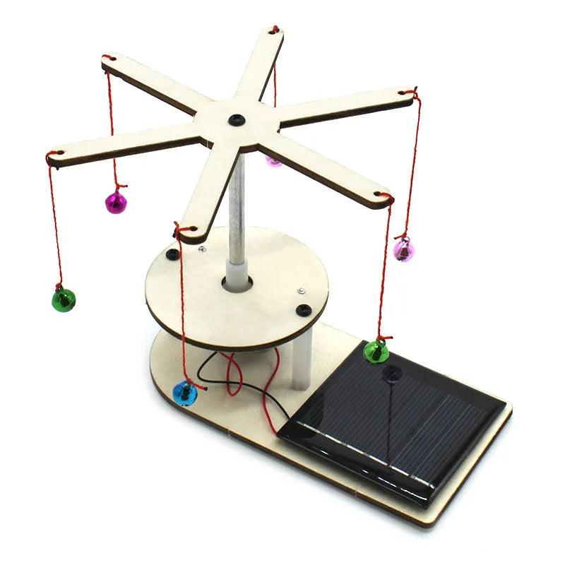Wooden Solar Energy Science Toy Kit for Kids Educational Physics Learning