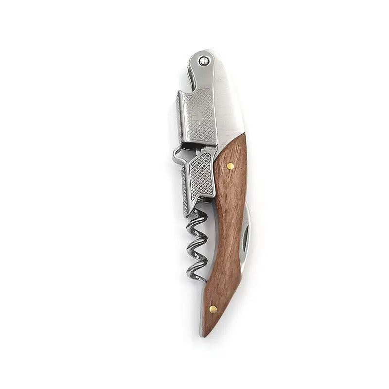 Stainless Steel Wine Corkscrew & Bottle Opener Set - Portable Multifunctional Bar Tool