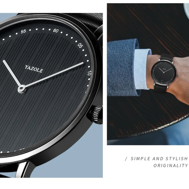 Luxury Men's Quartz Watch for Business Casual Wear - Multiple Colors