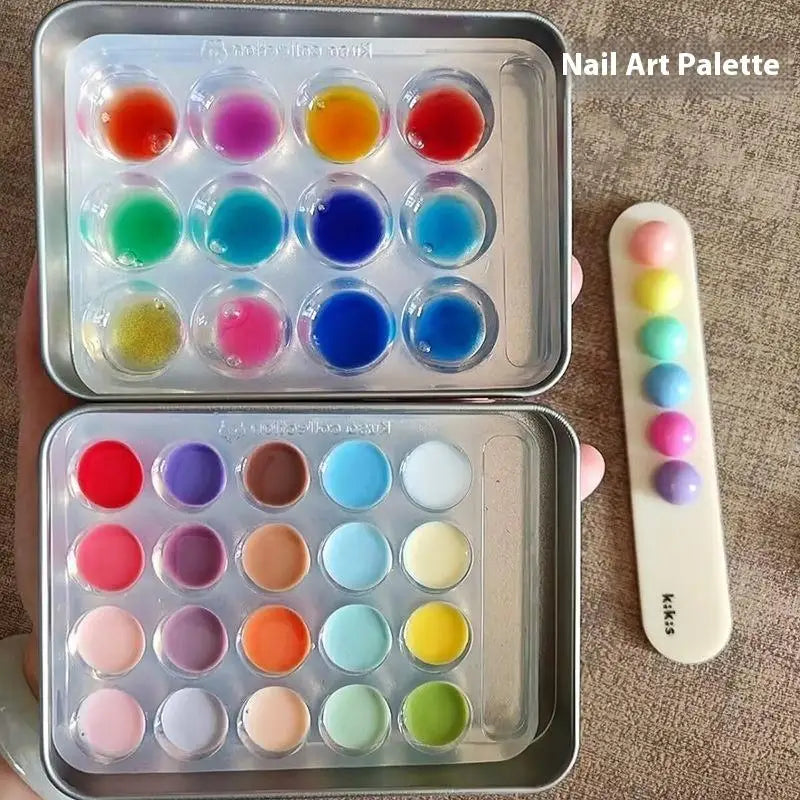 High Transparent Nail Art Palette for Mixing Gel Polish & Nail Designs