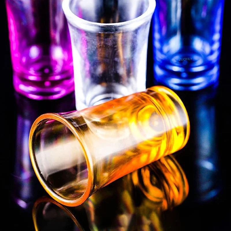 6pcs Plastic Shot Glasses for Spirits & Cocktail Party Bar Wedding Drinkware