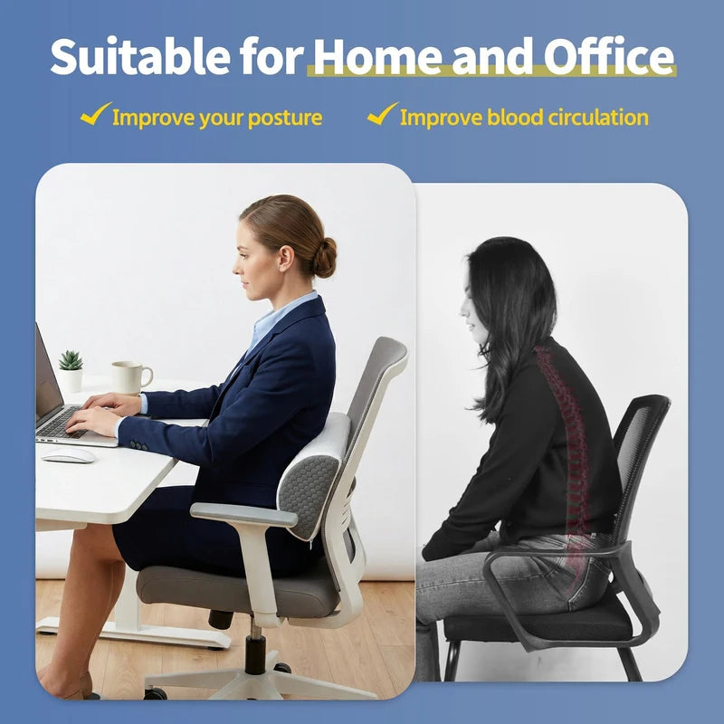 Knee Pillow for Side Sleepers - Memory Foam Leg Support for Hip & Back Pain Relief