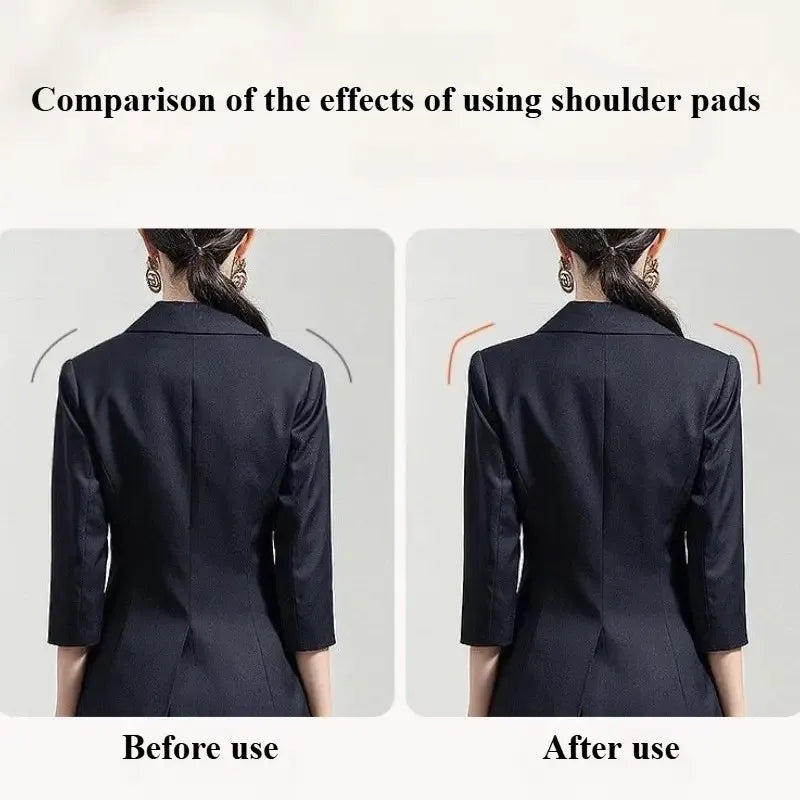 6-Piece Breathable Thickened Sponge Shoulder Pads for Dresses & Jackets - Unisex