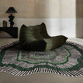 Non-Slip Plush Area Rug for Living Room & Bedroom - Washable & Soft Thick Carpet
