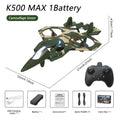 RC Plane Fighter Stunt Glider with LED Lights, 360° Roll, Foam Airplane