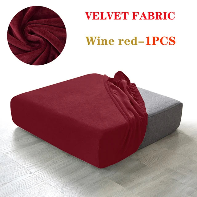 Velvet Corner Sofa Cushion Cover Elastic Thick L-Shape Armchair Slipcover