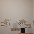 Wooden Geese Wall Art - Family of 3 Flying Bird Decor for Kids Room & Holidays