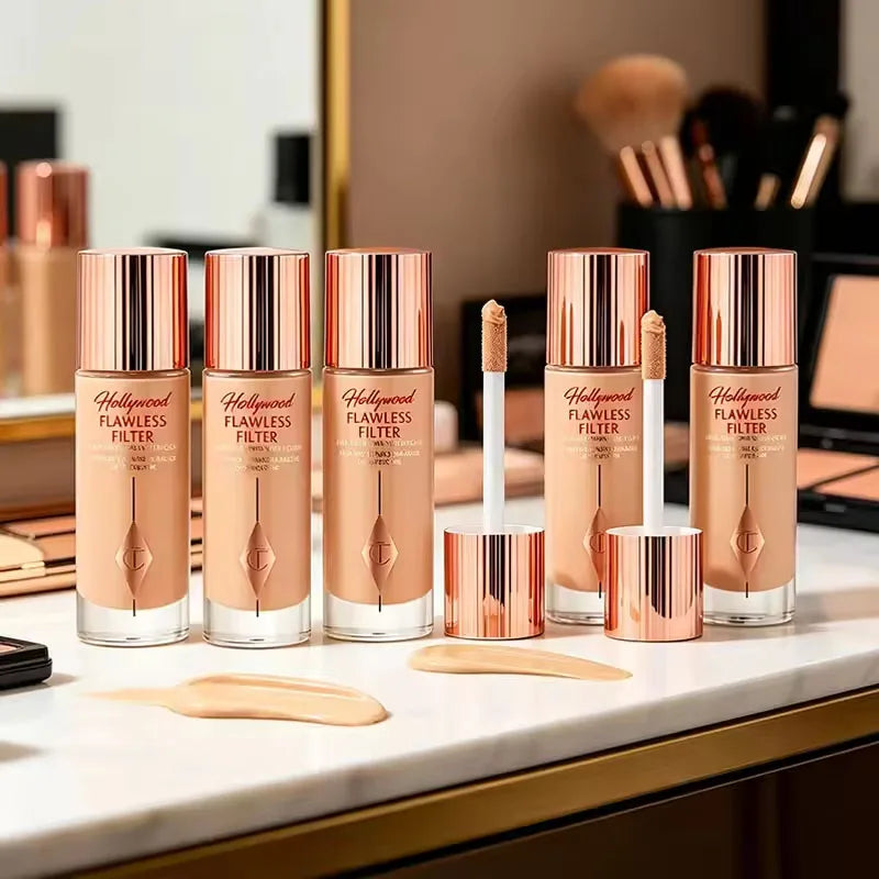 Liquid Foundation & Concealer Set with Setting Spray - Multiple Shades