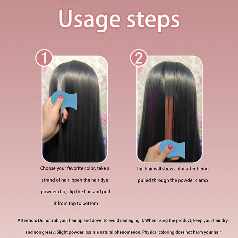 Temporary Washable Hair Chalk - Colorful Hair Color Makeup for Events & Cosplay