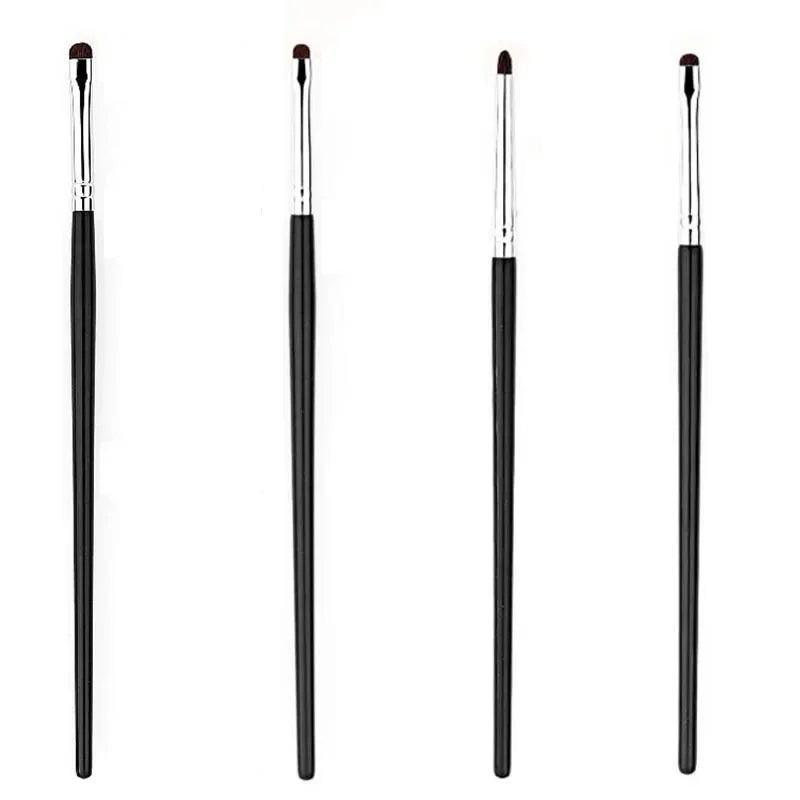 Precise Eyeshadow Brush Set with Horsehair for Eyelid Highlighting & Detail Makeup