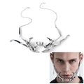 Unisex Mechanical Gothic Mask Halloween Cosplay Metal Mask Party Accessory