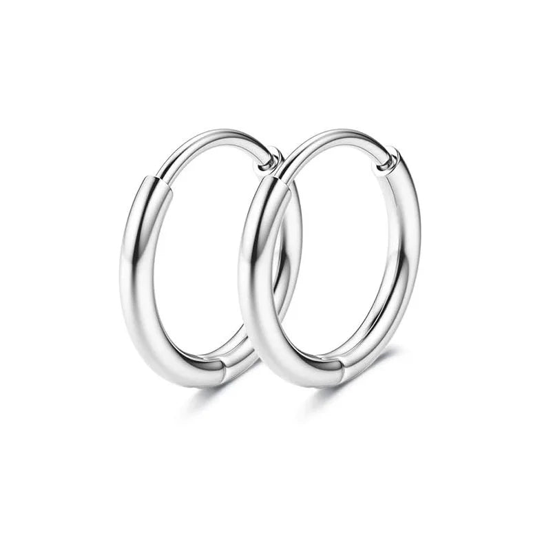 Women’s Surgical Steel Flower Butterfly Heart Stud Hoop Earrings Jewelry Gift