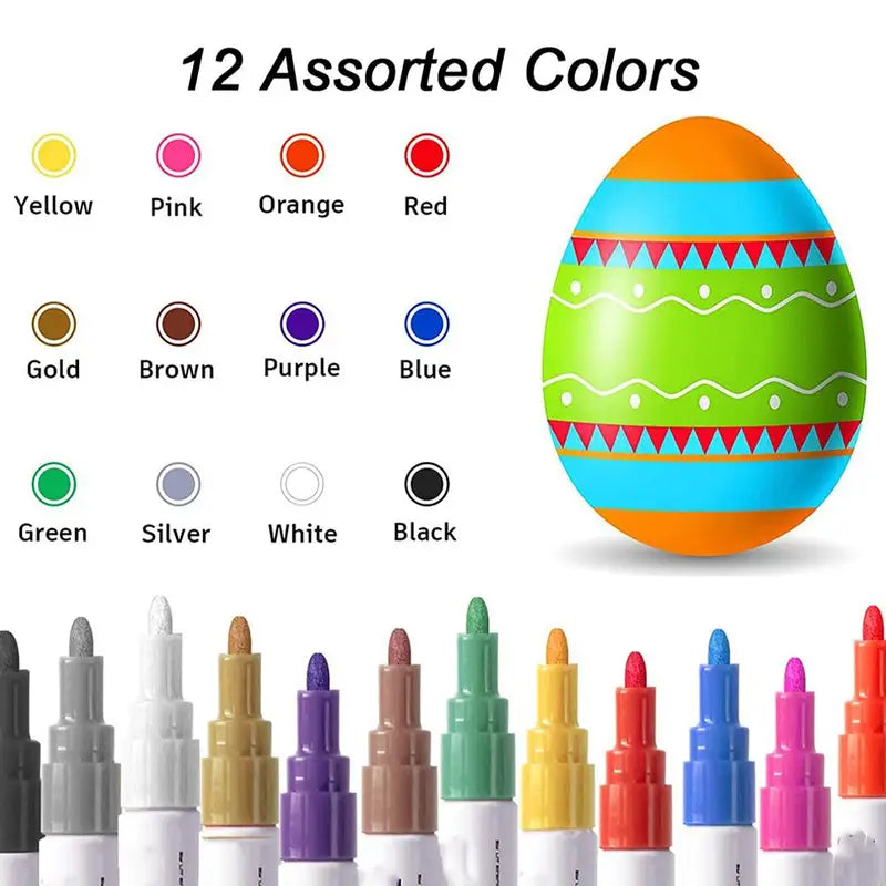 Oil Based Paint Markers for Car Scratch Repair and Crafting - Waterproof & Permanent