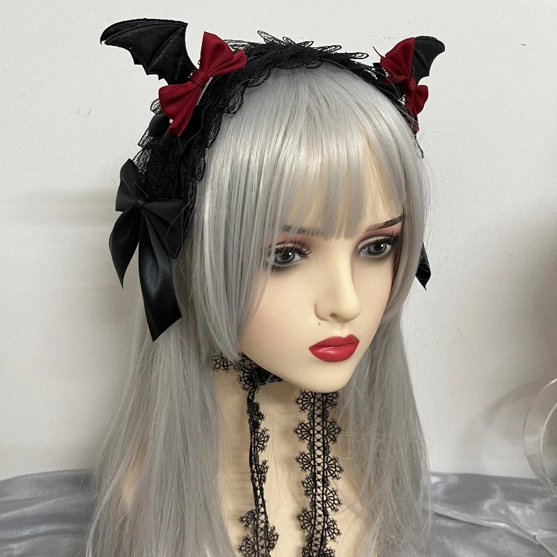 Halloween Bat Hair Band Kids & Women Costume Accessory for Festivals & Parties