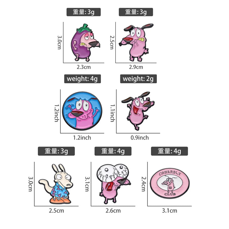Cute Pink Dog Brooch Enamel Pins for Kids & Friends - Fashion Jewelry Gift