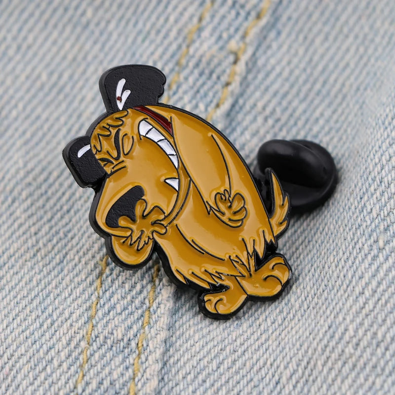 Cute Dog Enamel Pins Cartoon Animal Brooches for Clothes Backpack Accessories