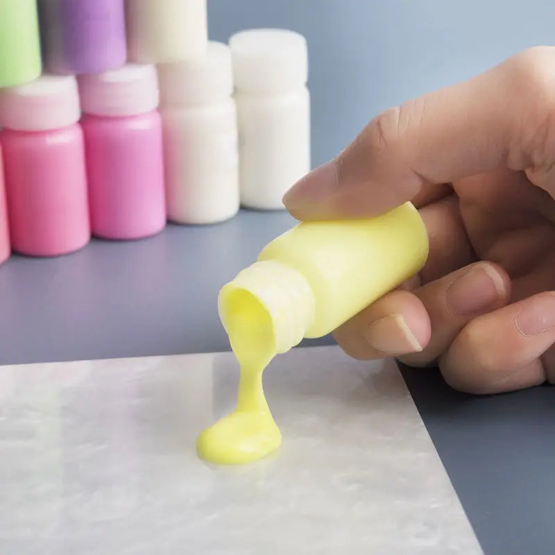 Fluorescent Pigment Glow in Dark Acrylic Paints for DIY Resin & Party Crafts - 15g Bottles