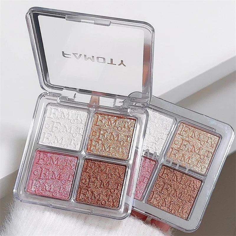 Diamond Highlighter Powder Palette Glitter Face Contour Makeup Shimmer