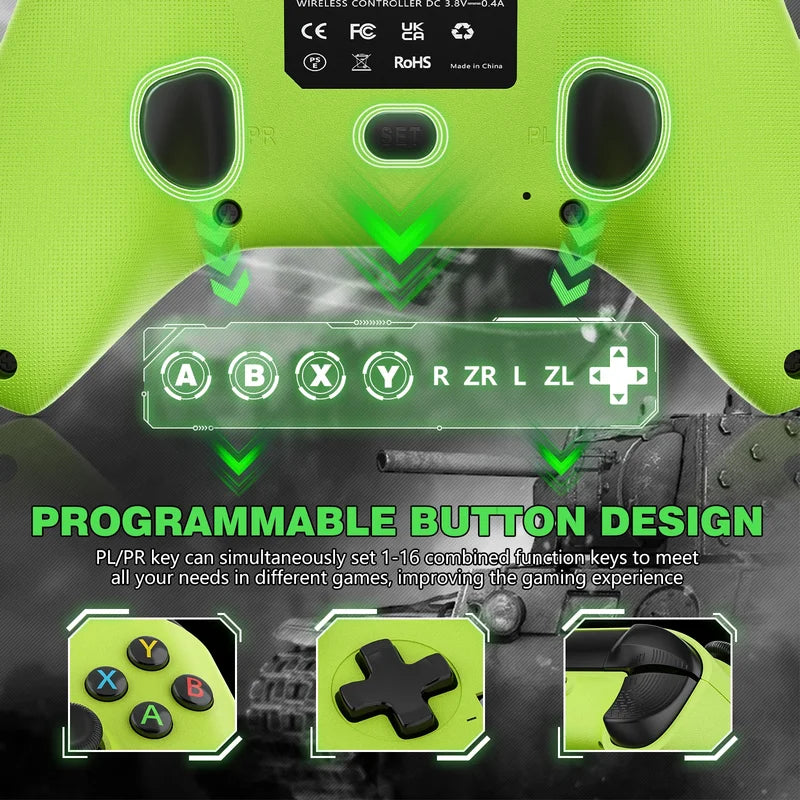 Wireless Gamepad for Xbox Series X/S & One - 6-Axis Gyro, Turbo, Ergonomic Joystick