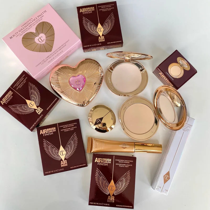 Liquid Highlighter Makeup Palette for Glowing Skin - Satin, Shimmer, Metallic Finishes