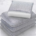 4Pcs Kitchen Dishwashing Sponge Set - Scratch-Free Pot Brush Household Cleaning