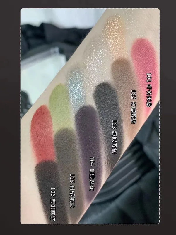 Multi-Color Eyeshadow Palette for Party & Halloween Makeup - Matte & Smoky Finishes