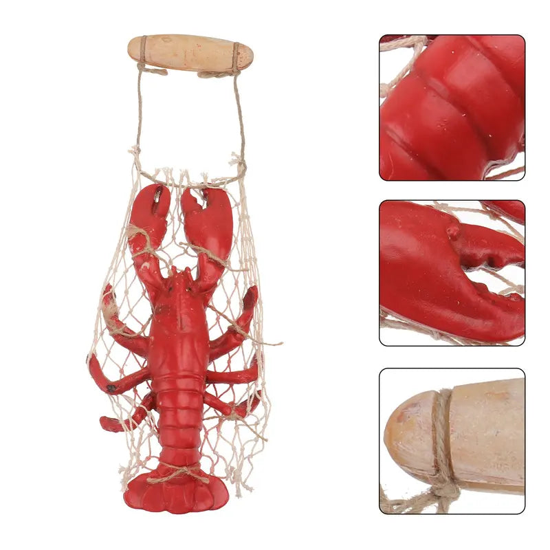 Lobster Wall Decoration Resin Craft Hanging Decor for Home & Garden