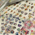 8pcs Anime Pixel Graph Sticker Set for Phone & Desktop Decoration - Tamagotchi Style