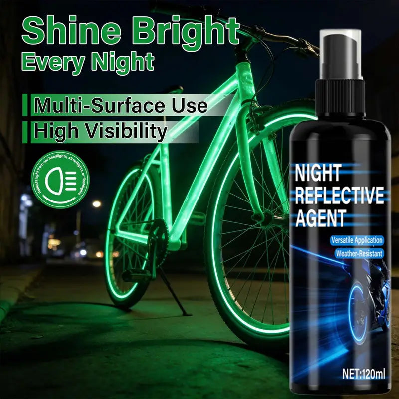 Glow in The Dark Spray Paint - Reflective Night Visibility Safety Paint 120ml