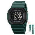 Digital Sport Wristwatch for Men Waterproof Countdown Chrono LED Display