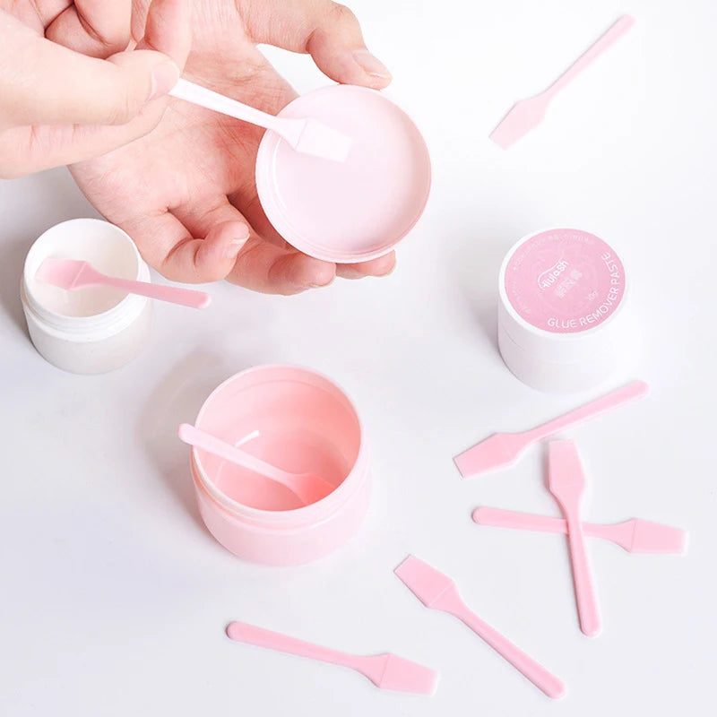 Mini Cosmetic Spatula Set for Face & Makeup Application - 100 Pcs