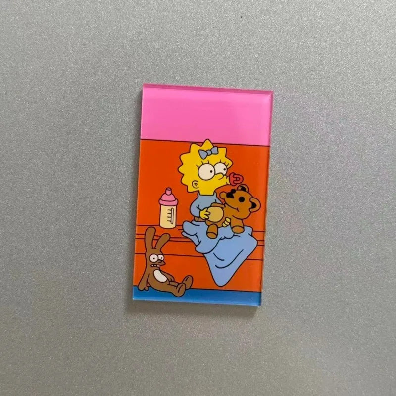 Cartoon Refrigerator Stickers for Kitchen Decor - The Simpsons Style