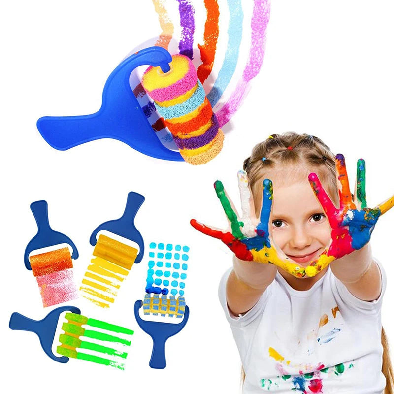 Children's Painting Sponge Brush Set - Art & Craft Toys for Kids