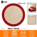 Round Silicone Baking Mat 8/9/10 Inch Non-Stick Reusable Baking Sheet Liners