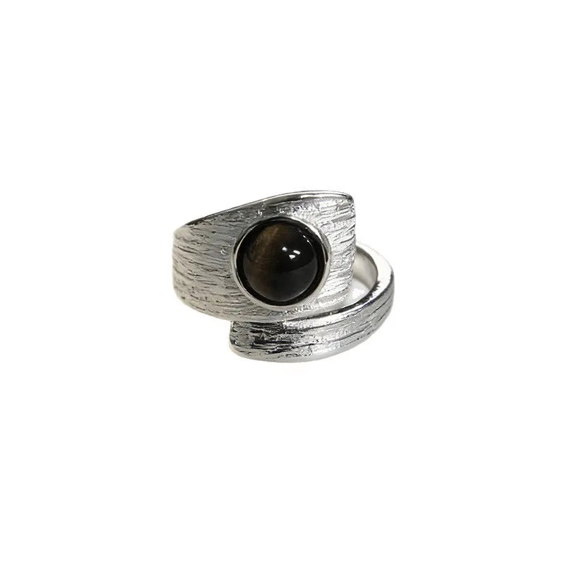 925 Sterling Silver Ring for Women Minimalist Big Stone Jewelry Gift