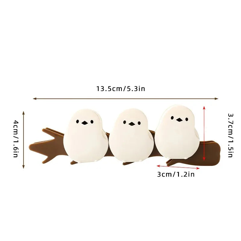 Magnetic Food Bag Sealing Clips - Moisture-Proof Reusable Snack & Milk Storage