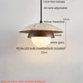 Nordic Modern LED Pendant Light for Indoor Living Dining Rooms Yellow Travertine Hanging Lamp