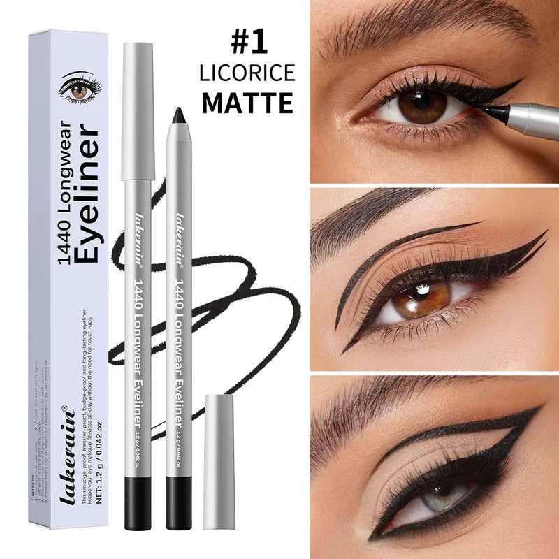 Waterproof Eyeliner Pen - Smudge-Proof, Quick-Drying, Long-Lasting for Precise Eye Makeup
