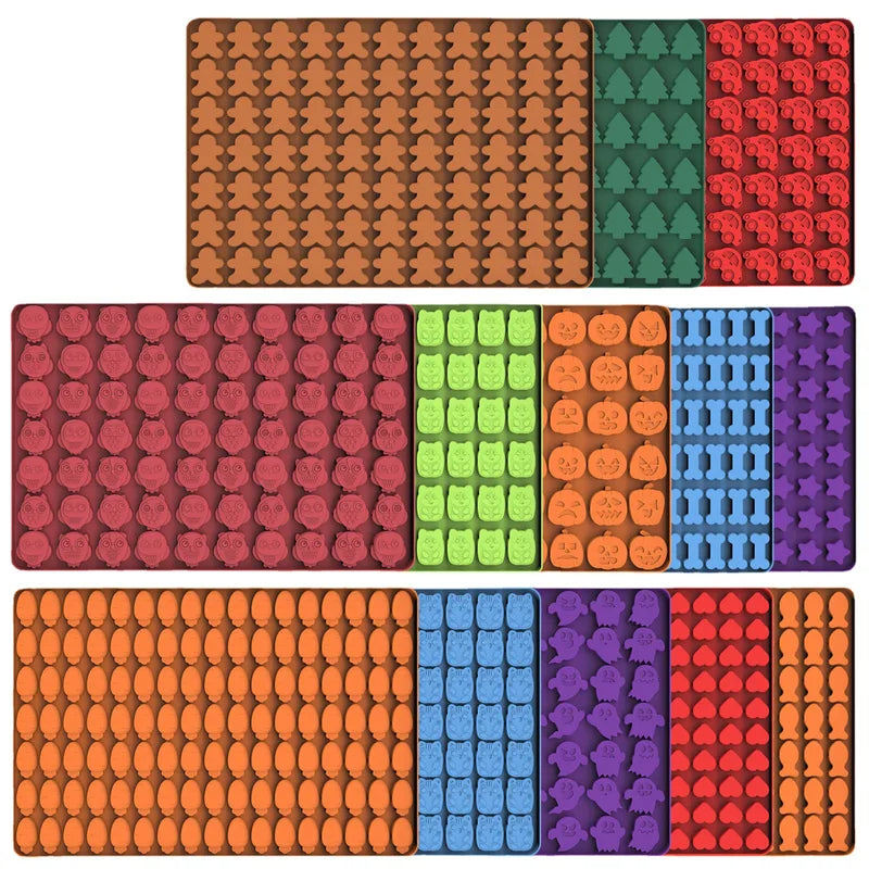 Multicavity Silicone Baking Mold for Candies, Cookies, Ice Cubes, and Snacks